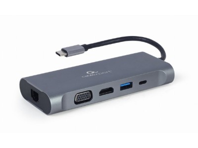 Gembird A-CM-COMBO7-01 notebook dock/port replicator USB