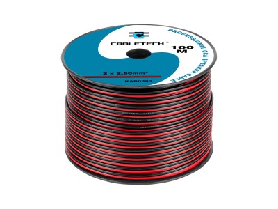 CCA Speaker Cable 2.5mm black-red