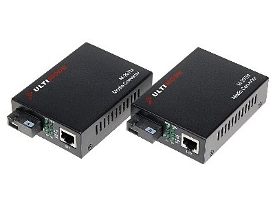 Media converter single-mode set TXRX M-207M