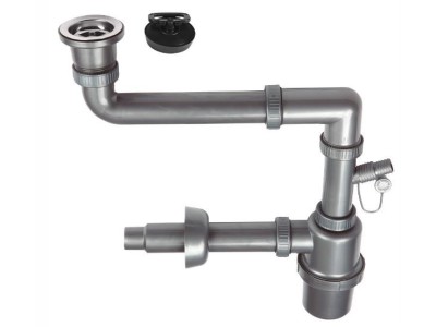 1-BOWL SINK SIPHON - WITH CLICK-CLACK