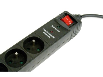 Gembird Surge protector, 5 French sockets