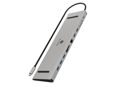 IcyBox docking station USB-C -> HDMI/VGA/USB-A/USB-C/3