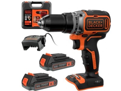 BLACK+DECKER WKRĘTARKA 18V BL186KB 52Nm 2x2