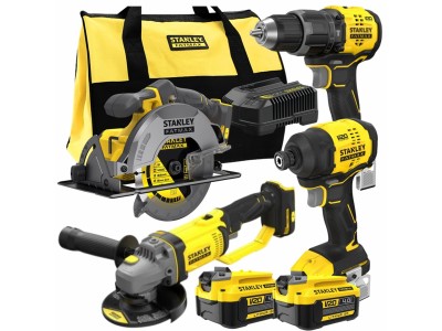 STANLEY 18V Power Tool Set, 4-Piece