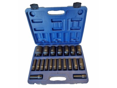 IMPACT SOCKET SET 1/2" 20pcs. /SILVER