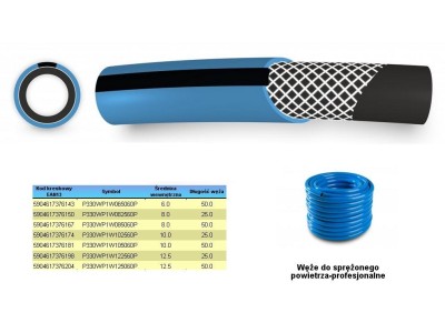 COMPRESSED AIR HOSE FI = 10mm