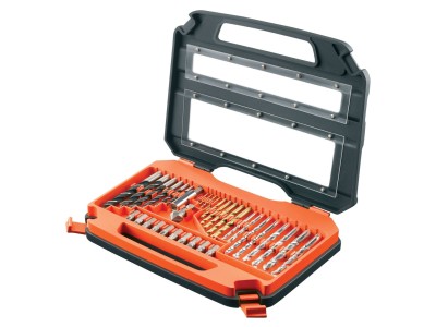 76 pcs. Set: Titanium drill bits