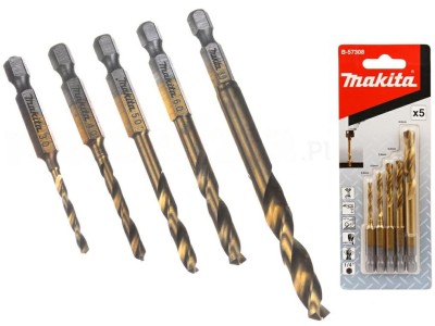 MAKITA HSS-TIN METAL DRILL BIT SET