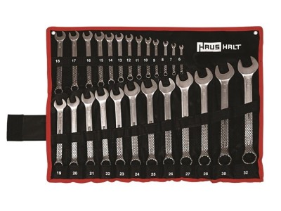 COMBINATION SPANNER SET HAUSHALT 25 PCS