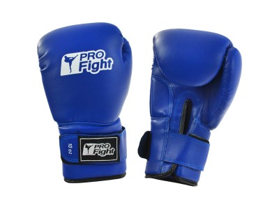Profight Boxing Gloves Dragon Leather Blue