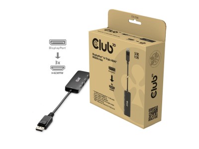 CLUB3D DisplayPort™ to Triple HDMI™ 8K60Hz