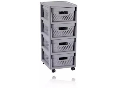 Curver étagère Infinity avec 4 tiroirs