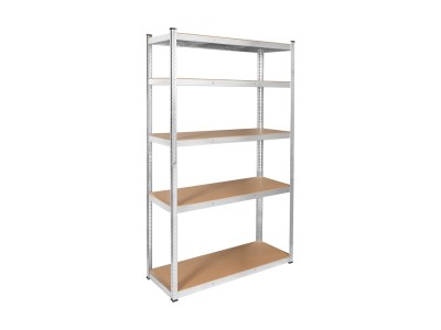 Metal storage rack 205x120x45 silver Rebel