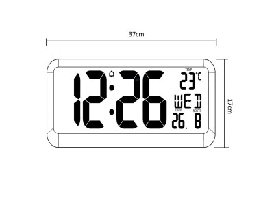 Large Digital Clock Wall Mount Free