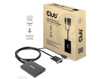 CLUB3D VGA and USB Type-A to