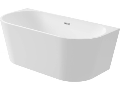 Wall-mounted/free-standing acrylic bathtub - 150 cm
