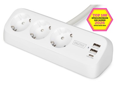 Digitus 3-way office socket strip with