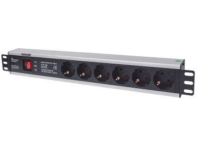 Intellinet 19" 1.5U Rackmount 6-Output