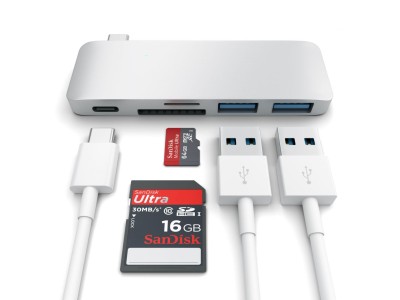 Satechi Universal USB-C Passtrough Hub Space