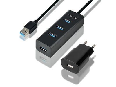 I/O HUB USB3.0 4PORT CHARGING/W/AC