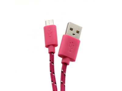 Sbox USB-1031P USB->Micro USB 1M  pink