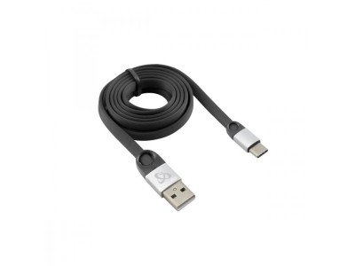 Sbox USB 2.0-Type-C/2.4A black/silver