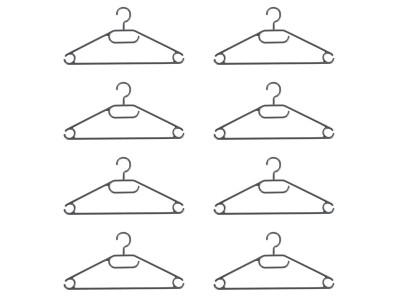 Beldray LA072684FEU7 Eco Recycled Hangers Black