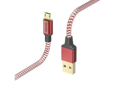 Hama 00201556 Reflective Charging Cable, USB-A
