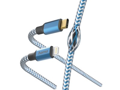 Hama 00201561 Reflective Charging Cable, USB-C