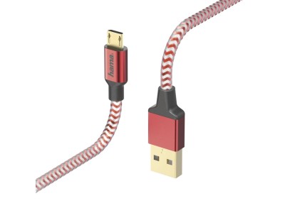 Hama 00178288 Reflective Charging/Data Cable, Micro-USB