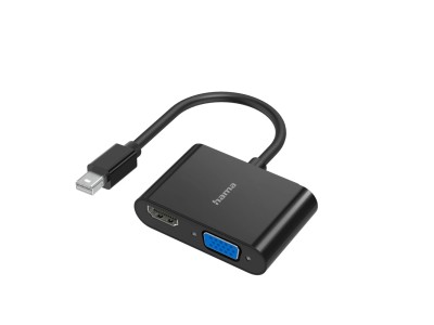 Hama 00200330 Video Adapter, 2In1, Mini-Dp