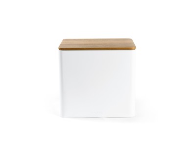 Salter BW128991W Toronto Bread Bin, White/Wooden