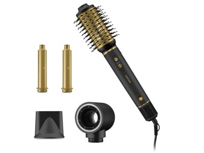 Zelmer ZHL1400 5-in-1 Curling-Drying Iron, Black/Gold
