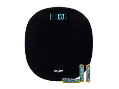 Salter SA00709BFEU12 Round Electronic Scale, Black