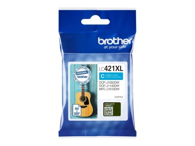 Brother LC421XLC Ink Cartridge, Cyan |