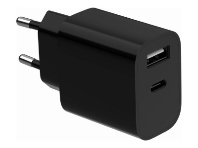 Gembird 2-port universal USB charger (A+C)