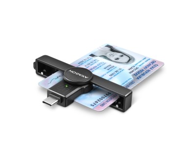 AXAGON Foldable pocket USB-C contact Smart/ID