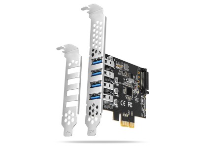 AXAGON PCI-Express card with four external