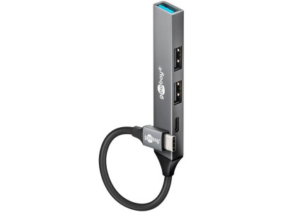 Goobay Slim 4-Port USB Hub, USB-C
