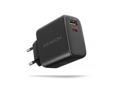 AXAGON GaN wallcharger 2x port (USB-A