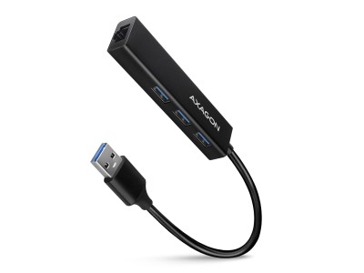 AXAGON SuperSpeed USB-A Hub and Gigabit