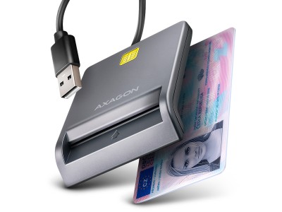 AXAGON Compact desktop USB contact Smart