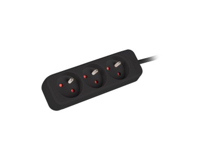 Lanberg Cable Power Strip, 3X French