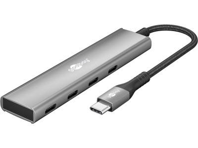 Goobay Slim 4-Port USB Hub, USB-C