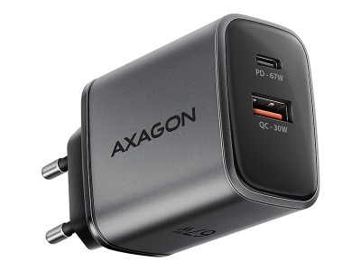 AXAGON Wall charger 67W, 2x port