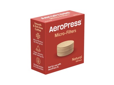 Aeropress paper coffee filters, natural, 200