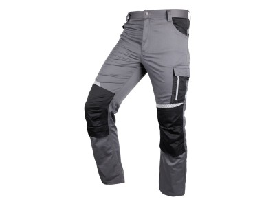 Spodnie robocze Mix&Match, szaro-czarne, rozmiar XXL
