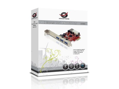 Conceptronic PCI Express Card 4-Port USB