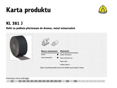 K.CANVAS ROLL 150mm 180 KL381J