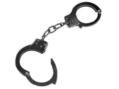 MIL-TEC MT Chain Handcuffs, Nickel-Plated